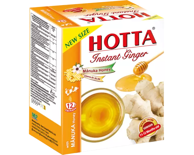 Hotta - Ginger Tea Manuka Honey Box 168g