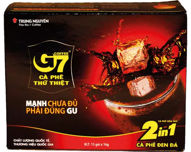 Trung Nguyen - Black Iced Coffee 2 in 1 Box 15x16g