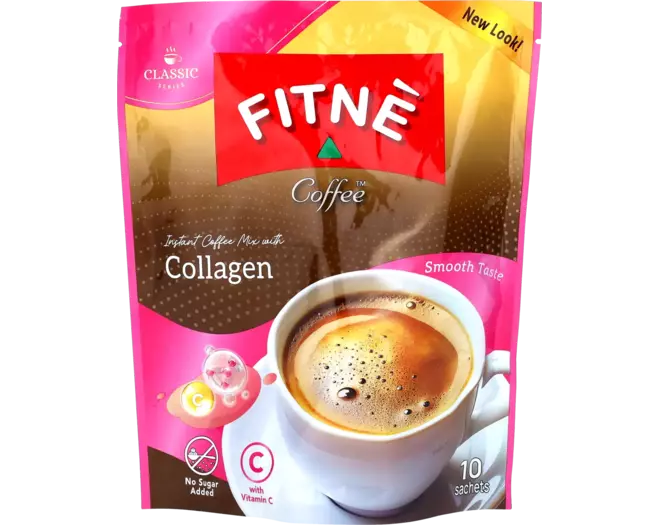 Fitnè - Coffee Collagen & Vitamin C 3-in-1 150g