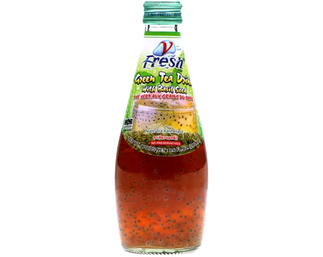 V-Fresh - Basil Seed Drink Green Tea 290ml