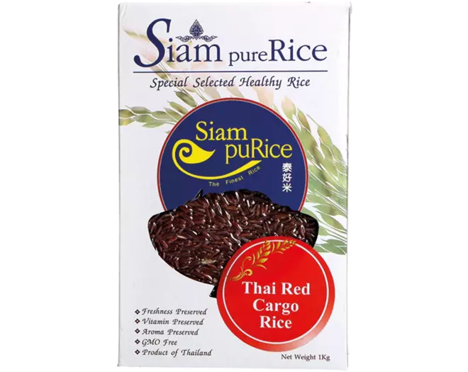Siam Pure - Thai Long Grain Red Rice Grade A Vacuum 1kg