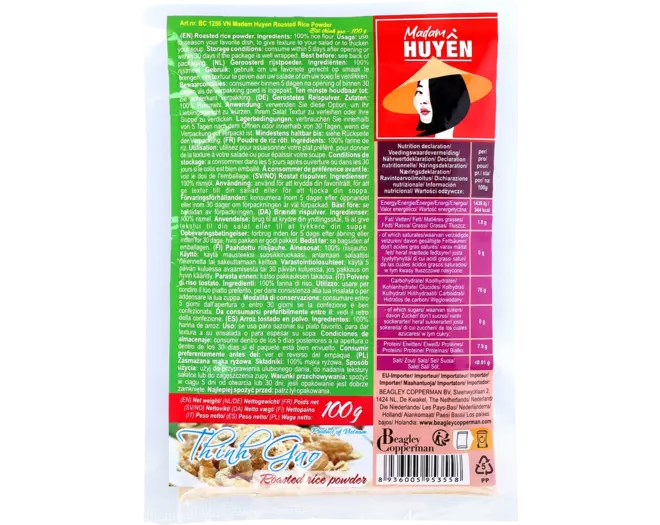 Madam Huyen - Roasted Rice Powder 100g