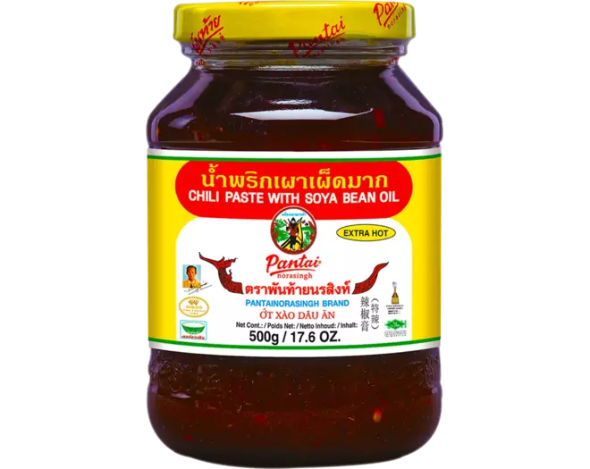 Pantai - Chili Paste Soya Bean Oil Extra Hot Namprikpao 500g