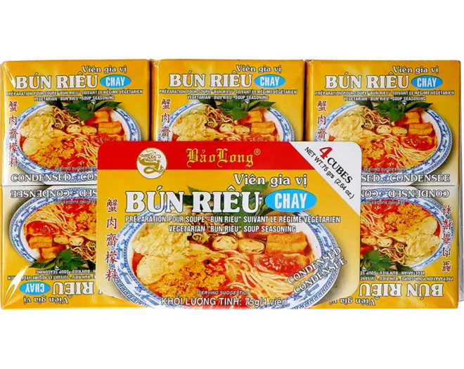 Bao Long - Vegetarian Bun Rieu Soup Seasoning 12x75g