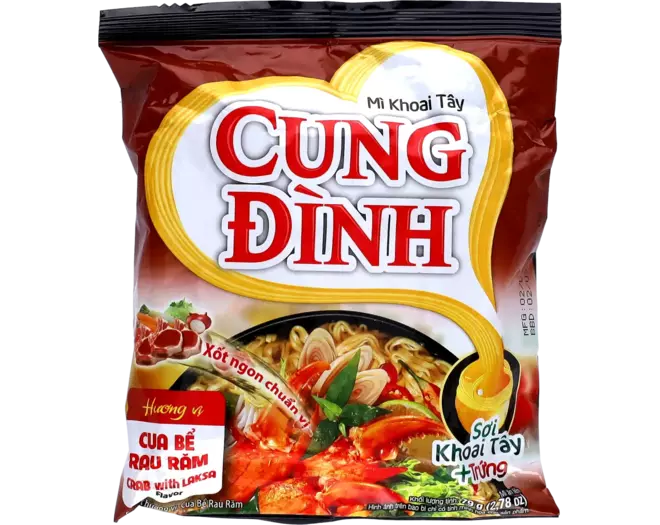 Cung Dình - Instant Noodles Crab Laksa Cup 79g