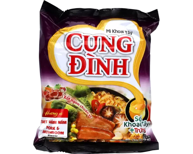 Cung Dình - Instant Noodles Stewed Pork Mushroom Cup 79g