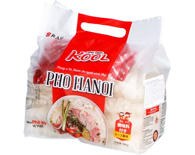 Cung Dình - Kool Brand Rice Noodles Beef Bag 8x57.5g