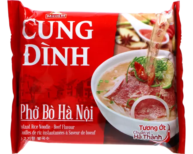 Cung Dình - Rice Noodles Beef Bag 70g