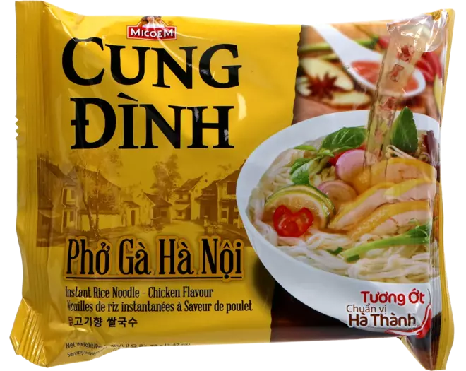Cung Dình - Rice Noodles Chicken Bag 70g