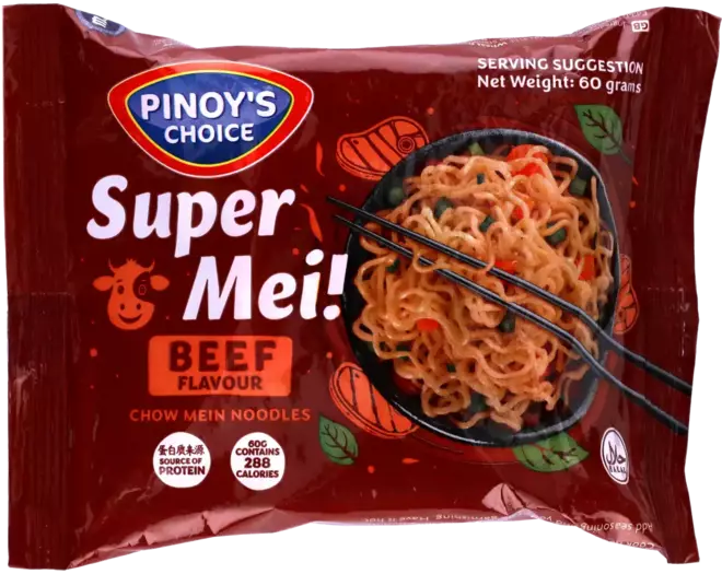Pinoy's Choice - Super Mei! Chow Mein Noodles - Beef 60g
