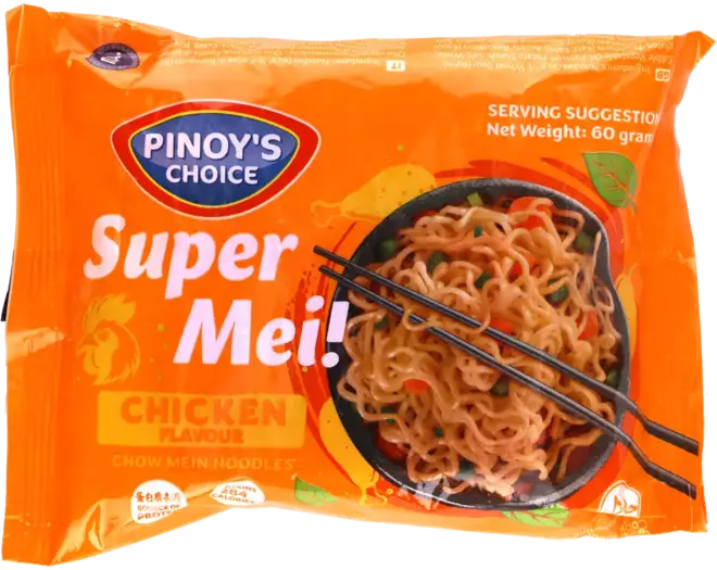 Pinoy's Choice - Super Mei! Chow Mein Noodles - Chicken 60g