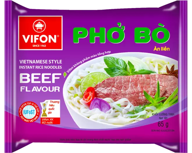 Vifon - Rice Noodles Beef Pho Bo 60g