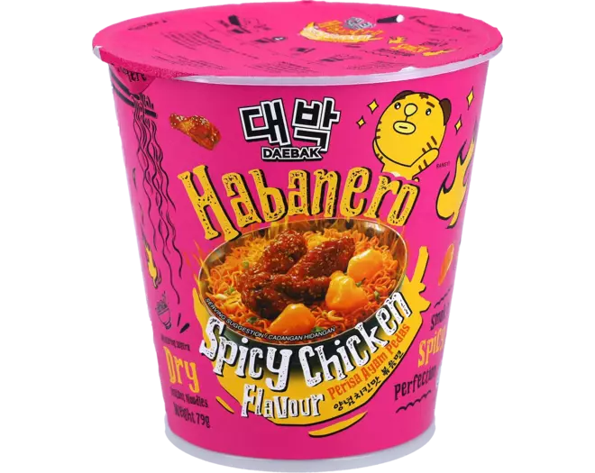 Daebak - Noodles Habanero Spicy Chicken Cup 79g