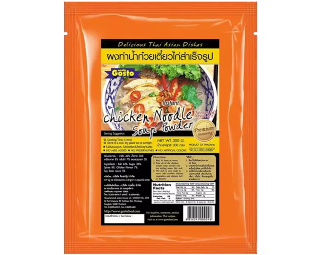 Gosto - Noodle Soup Powder Chicken 300g