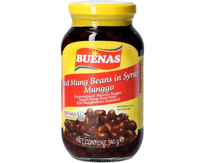 Buenas - Red Mung Beans in Syrup 340g