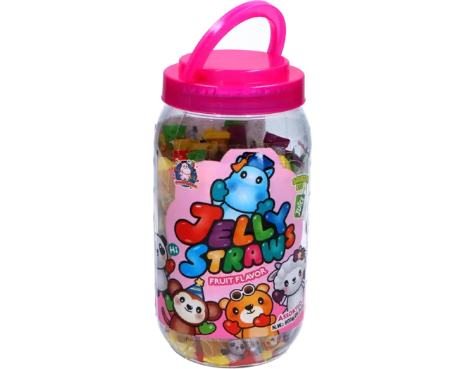 ABC - Animal Friends Jelly Straw Mix Jar 800g