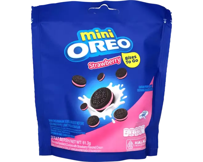 Oreo - Mini Strawberry Pouch 58.4g