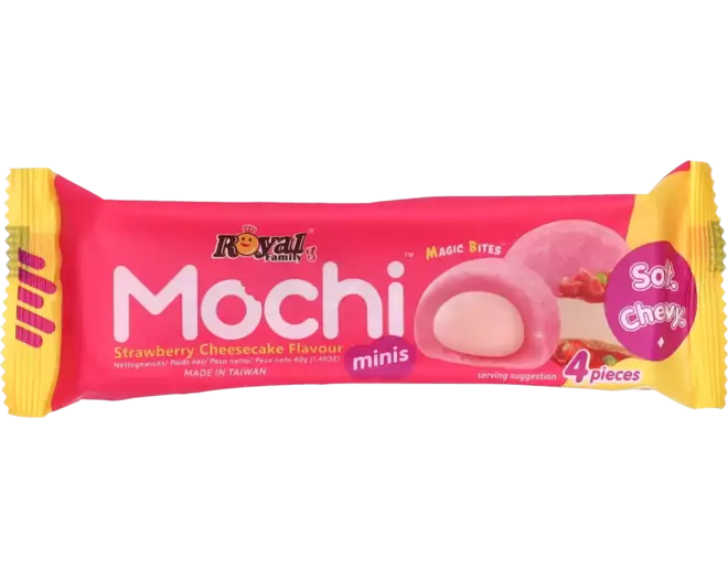 Royal Family - Mochi Mini Strawberry Cheese Cake Snack Pack 12x40g