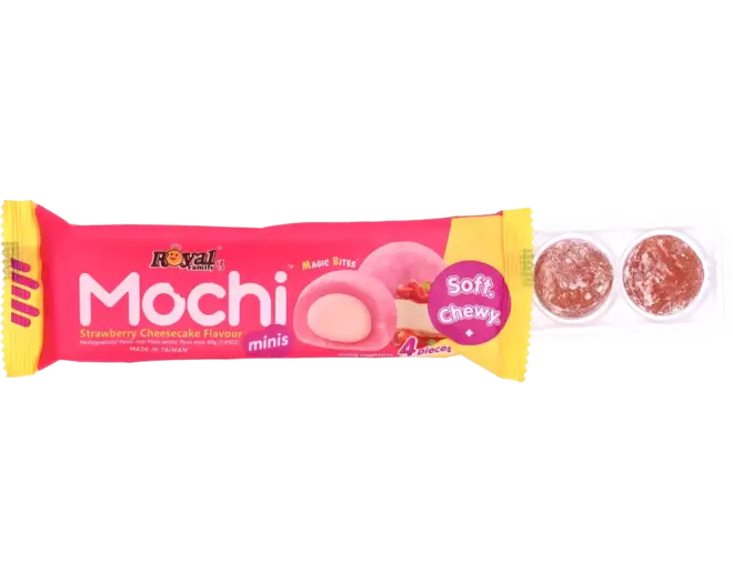 Royal Family - Mochi Mini Strawberry Cheese Cake Snack Pack 12x40g