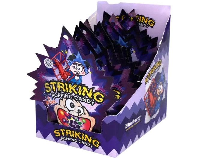 Striking - Popping Candy Blueberry Display 15g