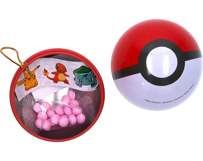 Dolci - Pokemon Metal Christmas Ball with Candy 12x5g