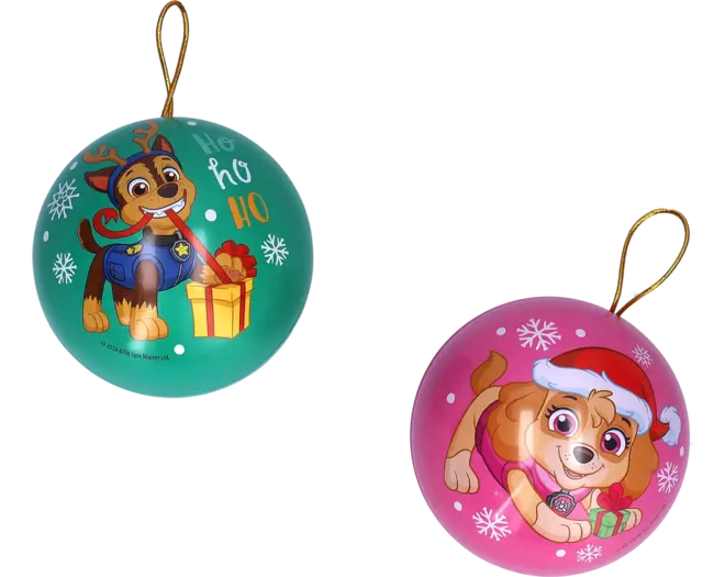 Dolci - Paw Patrol Metal Christmas Ball with Candy 12x5g