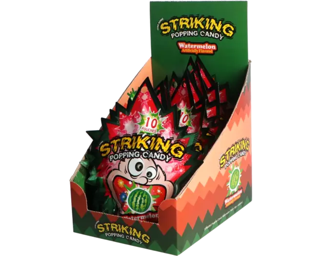 Striking - Popping Candy Watermelon Display 15g
