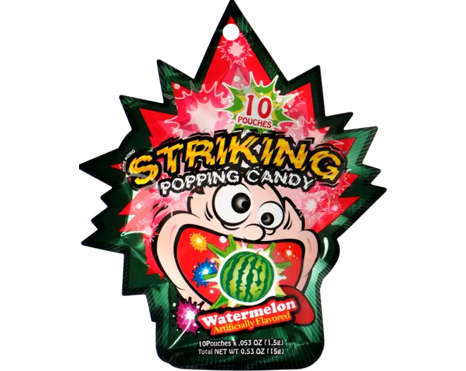 Striking - Popping Candy Watermelon Display 15g