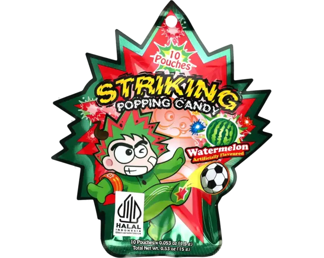 Striking - Popping Candy Watermelon Display 15g