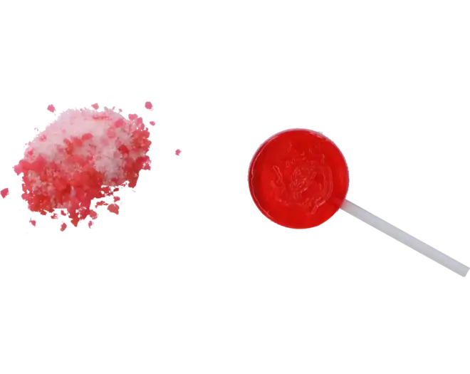 Striking - Lollipop Popping Candy Strawberry Strip 13.8g