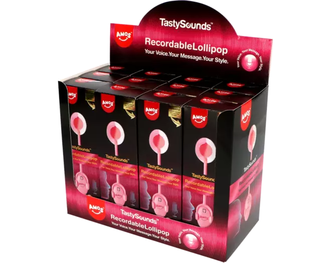 Tasty Sounds - Music Lollipop Peach Recordable 12x16g