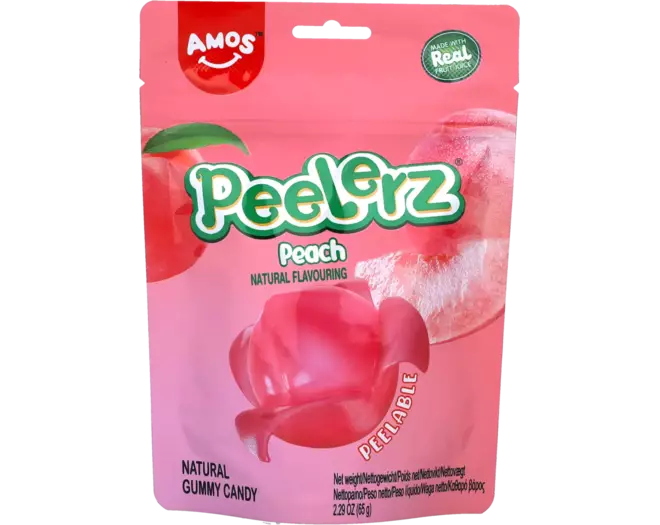 Amos - Peelerz Gummy Peach 65g