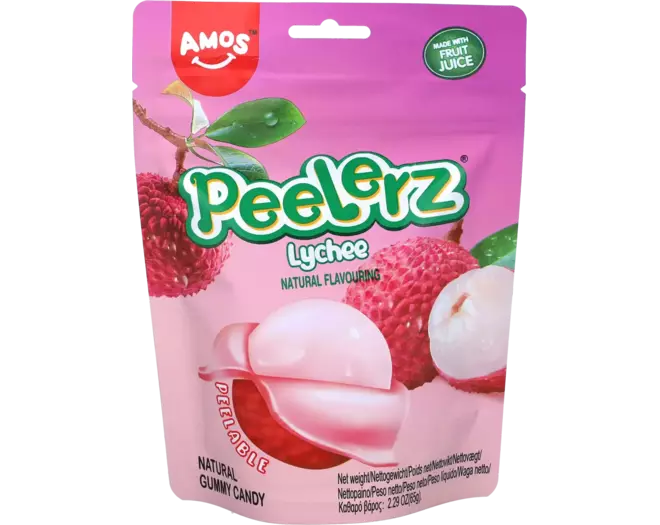 Amos - Peelerz Gummy Lychee 65g