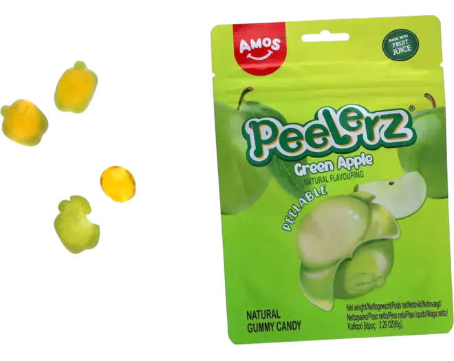 Amos - Peelerz Gummy Green Apple 65g