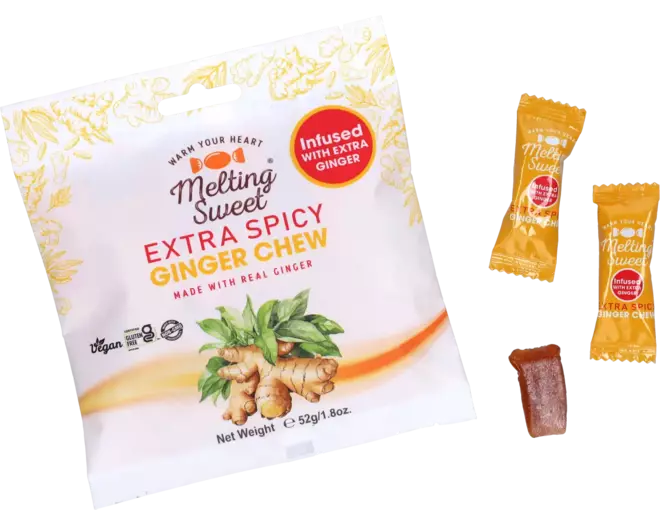 Melting Sweet - Ginger Chew Extra Spicy - 52g