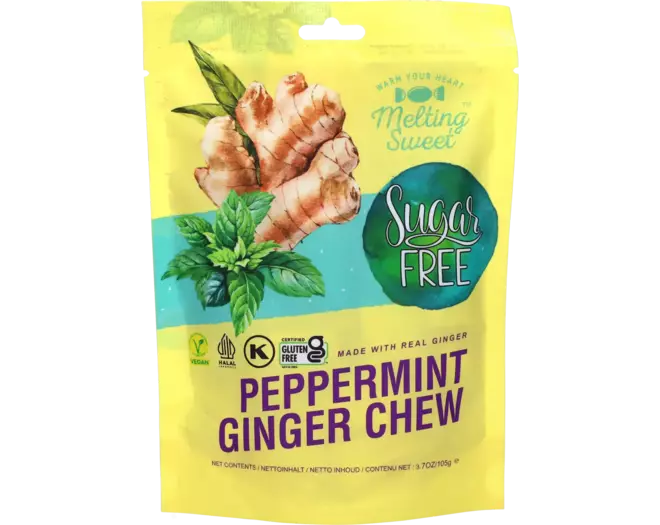 Melting Sweet - Ginger Chew Peppermint (Sugar Free) - 105g