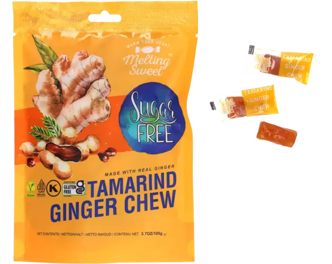 Melting Sweet - Ginger Chew Tamarind (Sugar Free) - 105g