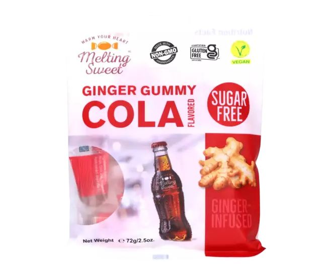 Melting Sweet - Ginger Gummy Cola (Sugar Free) - 72g
