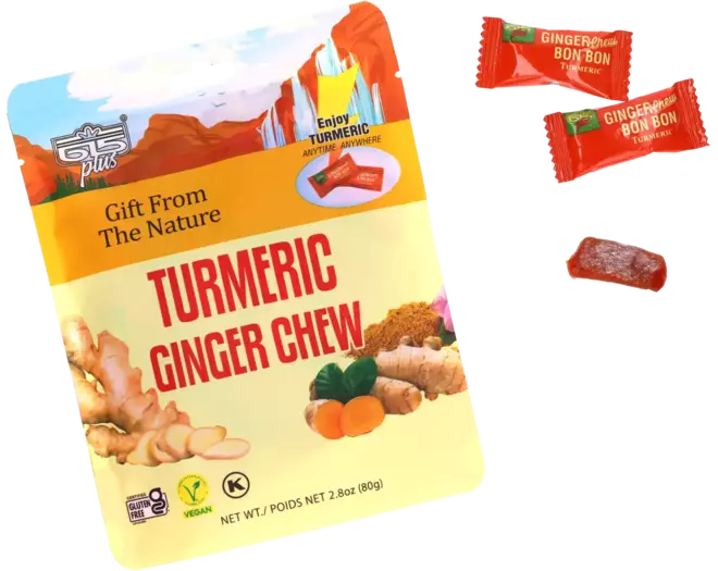 615plus - Ginger Chew Turmeric - 80g