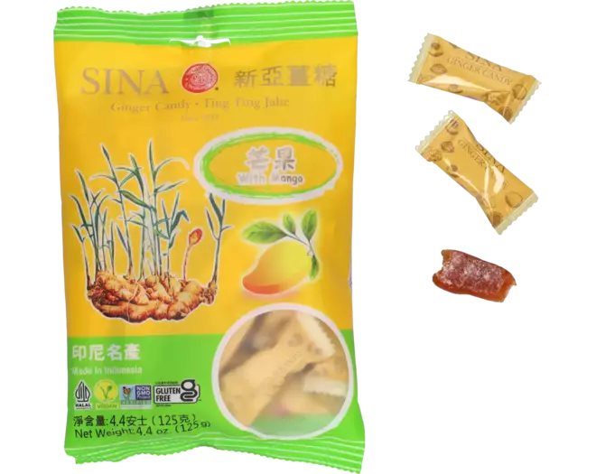 SINA - Ginger Chew Mango - 125g