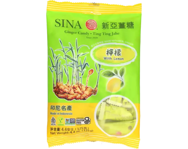 SINA - Ginger Chew Lemon - 125g