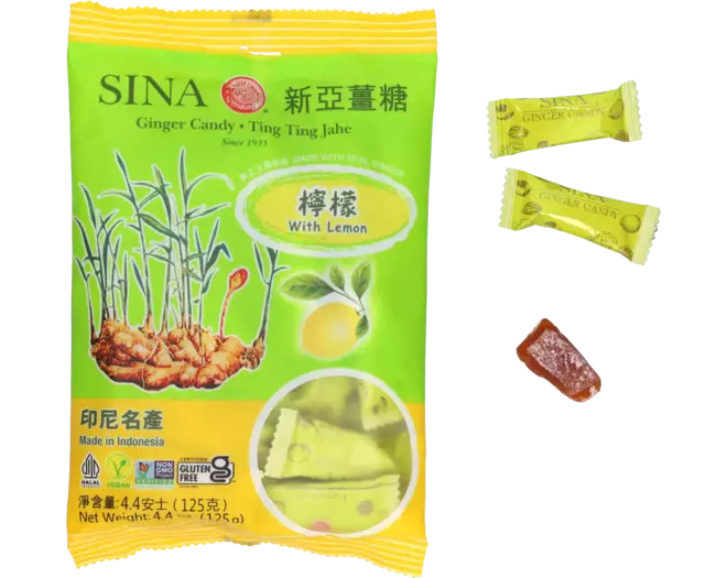 SINA - Ginger Chew Lemon - 125g