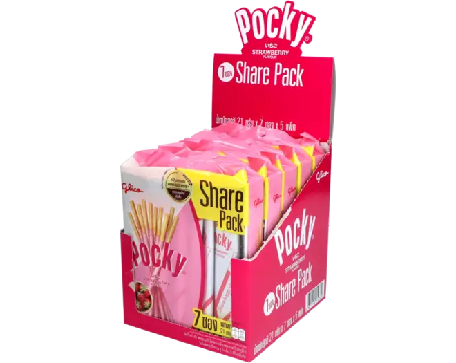 Pocky - Strawberry 7x19g