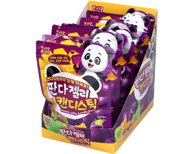 Yum'z Bites - Panda Jelly Candy Stick 7x60g