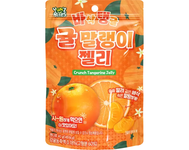 Yum'z Bites - Crunch Tangerine Jelly 10x40g