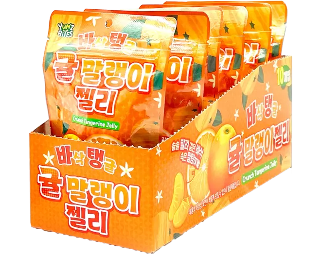 Yum'z Bites - Crunch Tangerine Jelly 10x40g