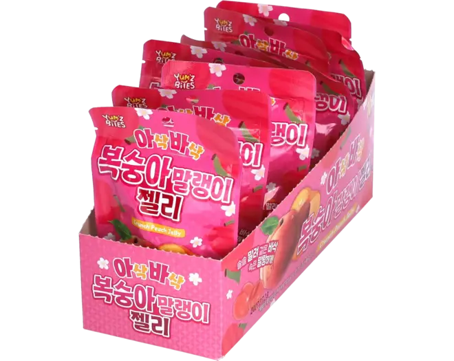 Yum'z Bites - Crunch Peach Jelly 10x40g