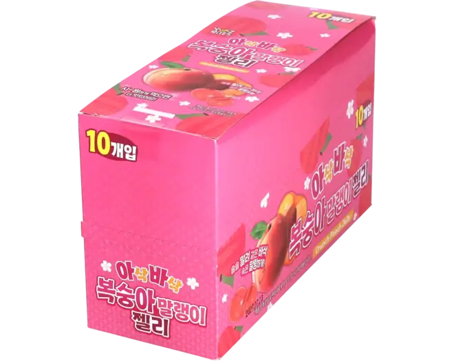Yum'z Bites - Crunch Peach Jelly 10x40g