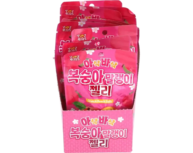 Yum'z Bites - Crunch Peach Jelly 10x40g