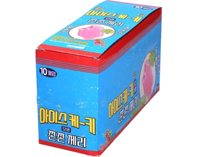 Yum'z Bites  - Ice Bar Shape Strawberry Crunch Jelly 10x40g